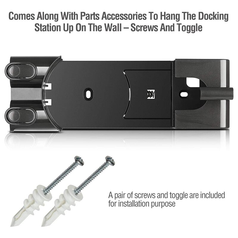 Replacement Docking Station Part Kit -Wall Mount Bracket 2 Pre Filters Parts Compatible for Dyson V6 DC34 DC35 DC58 DC59