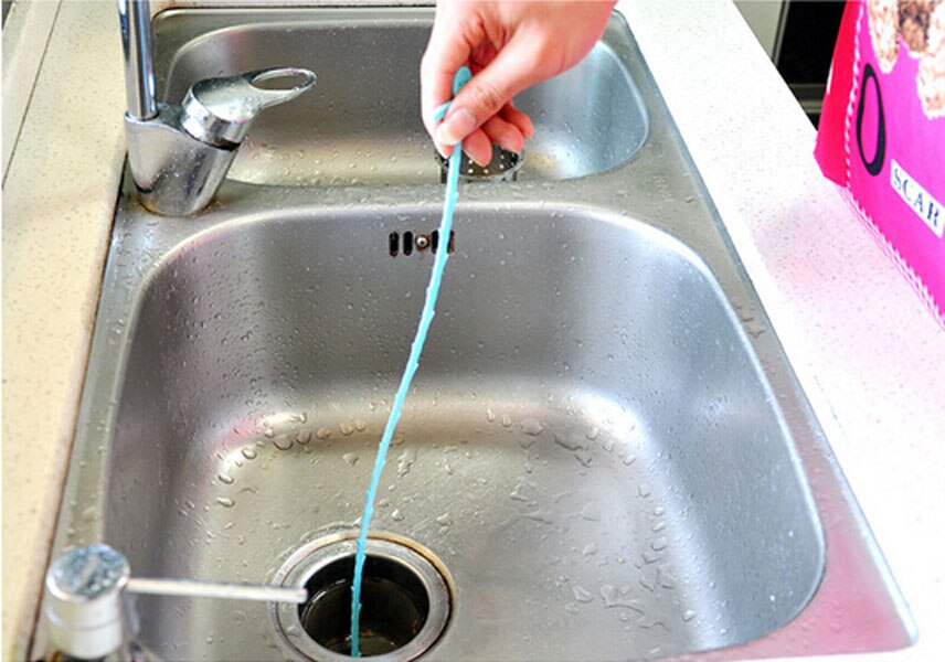 51Cm Keuken Badkamer Wastafel Pijp Haak Drain Cleaner Pijplijn Haar Reiniging Verwijdering Douche Toilet Riool Klomp Longline Plastic Haak
