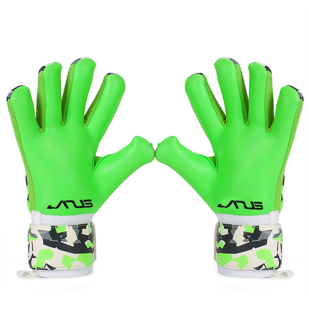 4mm Thick Germany Latex Goalie Soccer Gloves Removable Football Goalkeeper Gloves Camo Inseam Fingers Guard Goalie Soccer Gloves