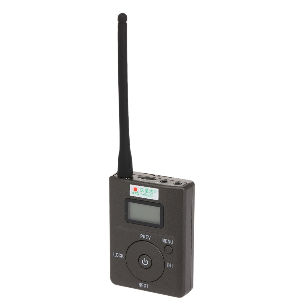 HanRongDa HRD-831 Portable Stereo Digital FM Transmitter Broadcast intelligent with Mic Audio TF Card Slot Microphone Input
