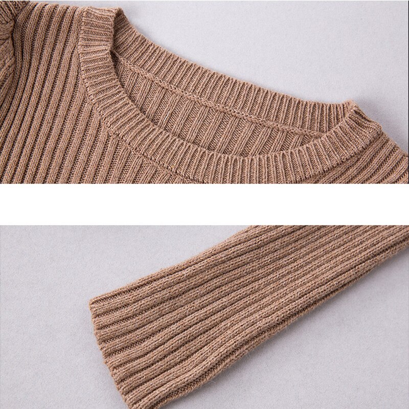 BGTEEVER Spring Skinny O-neck Sweater Dress Women Stretched Slim Knitted Pack Hip Dresses Female Bodycon vestidos feminino