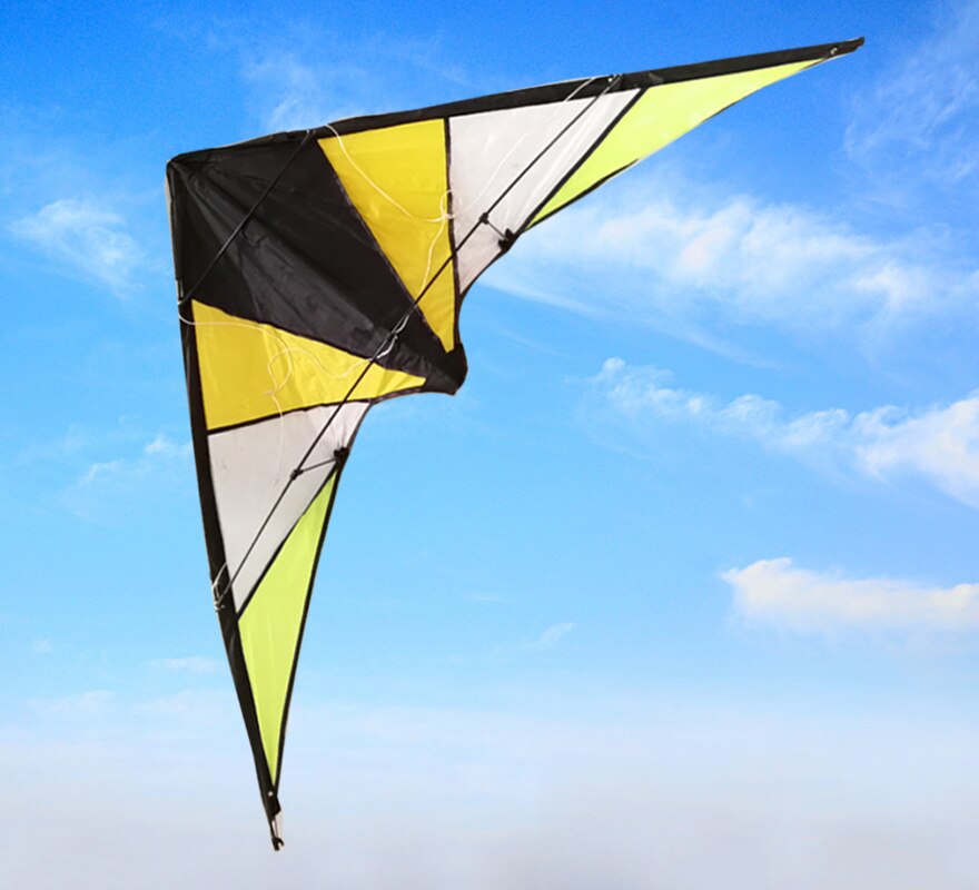 Cometa de acrobacias de doble línea de mano cometa de acrobacias de aire de operación de cuatro líneas de 1,4 m es Simple y fácil de volar, forma hermosa, cometa para principiantes.