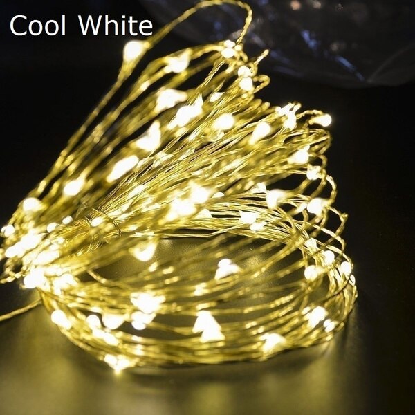 USB Led String Fairy Lights for Wedding Christmas Party Garden Decoration: WHITE / 0-5W
