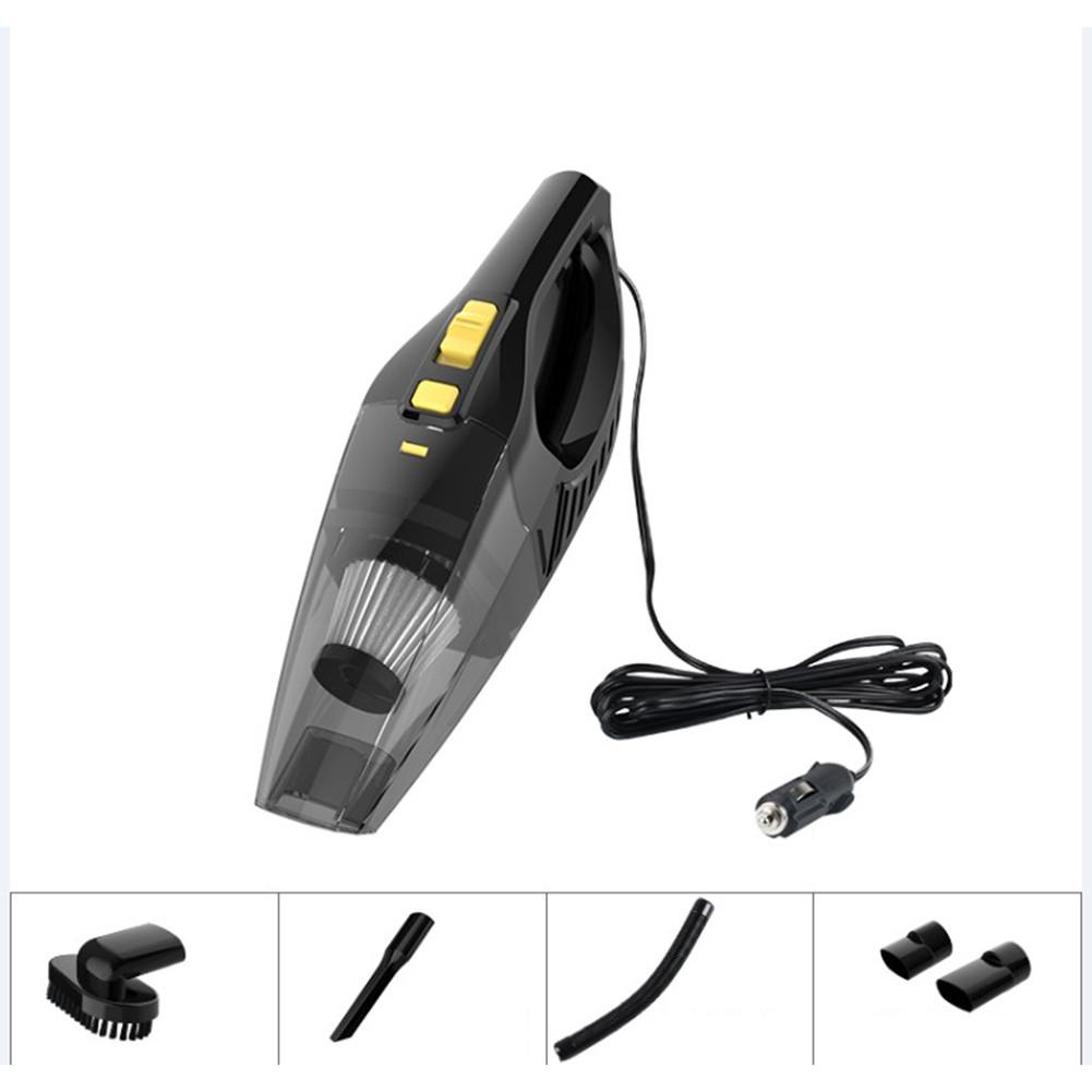 Handheld Vacuum Cleaner 120W High Power USB Cordless Portable Charging Vacuum Cleaner for Home Car: Black