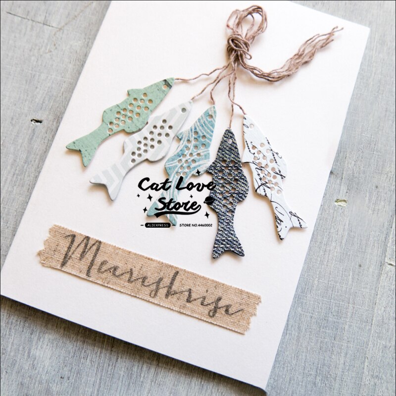 Kala meritähti eläin metallinleikkausmuotti stensiili itse tekemiseen scrapbooking paperikortti koriste askartelu muotit kohokuviointi stanssattu