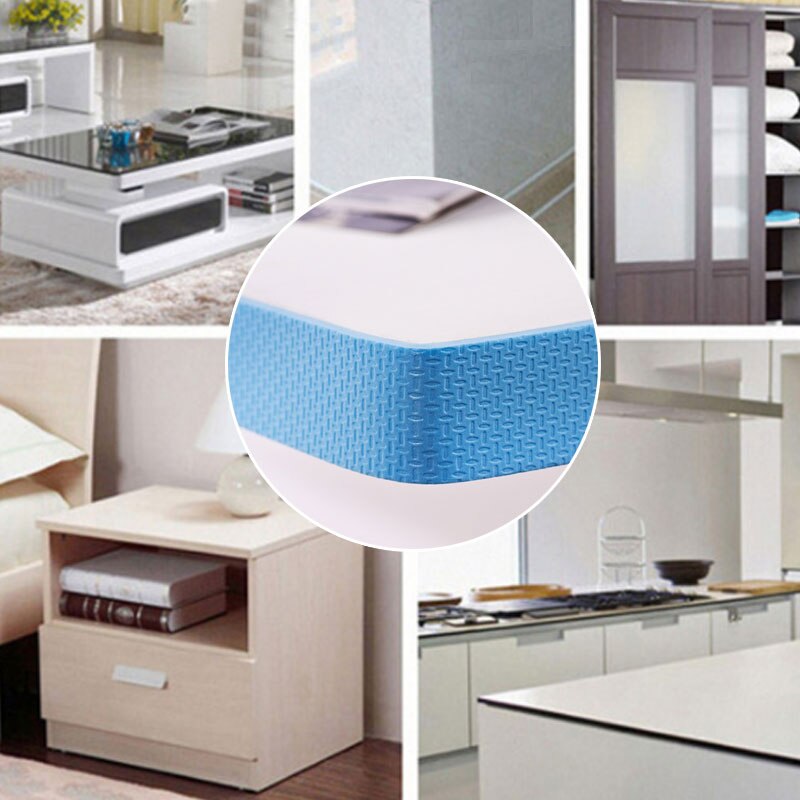 2M Lengte Platte Meubels Bluetable Guard Strip Kinderen Bescherming Baby Veiligheid Producten Glas Rand Meubels Hoek Bescherming
