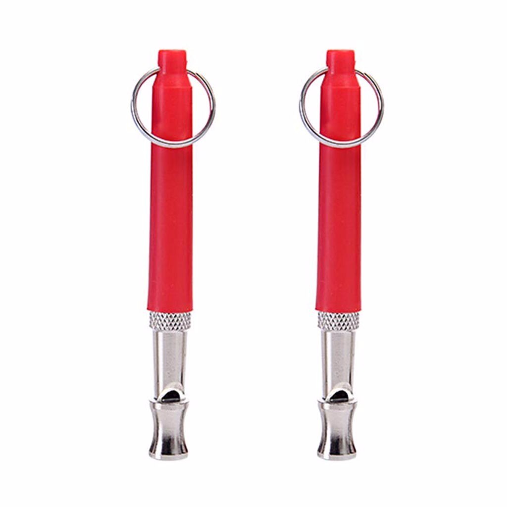 2 Stuks Hond Fluitje Professionele Training Fluitje Voor Kleine Middelgrote Hond Verstelbare Fluitje Met Touw Hond Dierbenodigdheden: Rood
