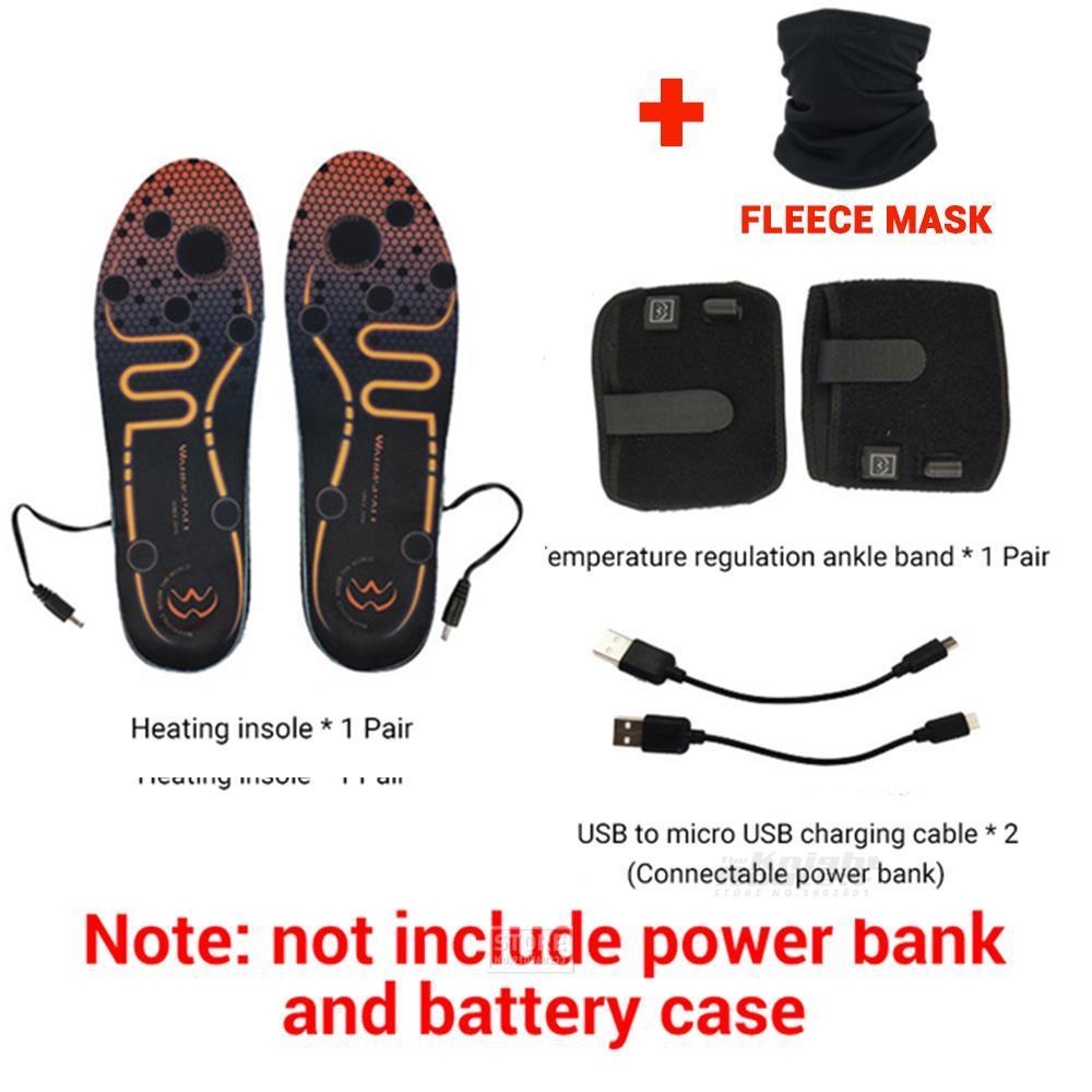Semelles chauffantes USB pour Ski d&#39;hiver, chauffantes, chauffantes, thermiques, électriques, à piles, pour Sports de plein air: SE338LA No Battery