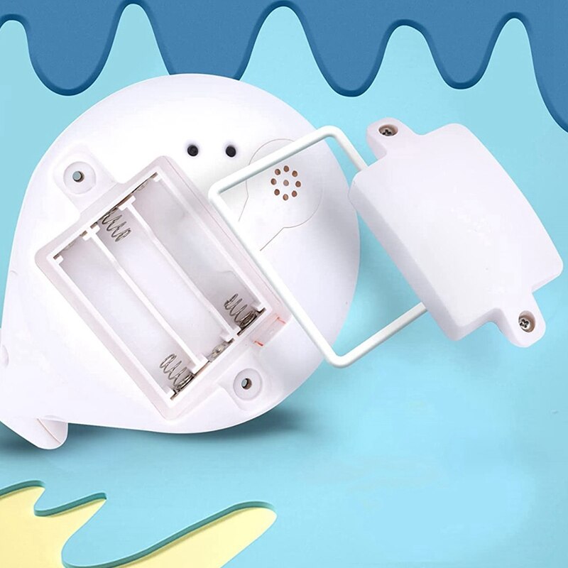 Baby Shower Speelgoed Elektrische Inductie Water Jet Bal Walvis Lichtgevende Bad Speelgoed Waterdicht Plezier Bad Speelgoed