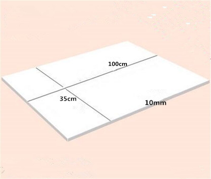 2 Stks/partij 100X35Cm 10Mm Eva Foam Vel Cosplay 45 Graden Wit Zwart Spons Papier Diy Craft materialen Naaien Accessoires: 10mm White 100cm