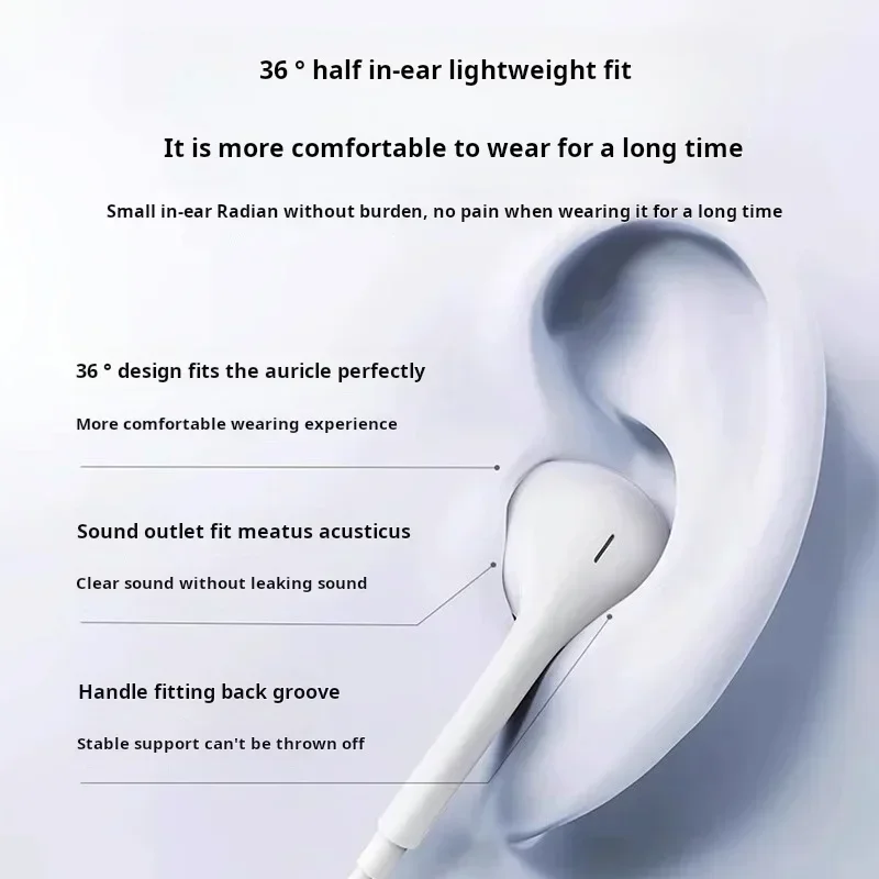 For Xiaomi Original Headphones Xiaomi mi 14 13 12 in-ear Earphones Redmi Note 10 9 Type C 3.5mm Wired Headset Phone Accessories