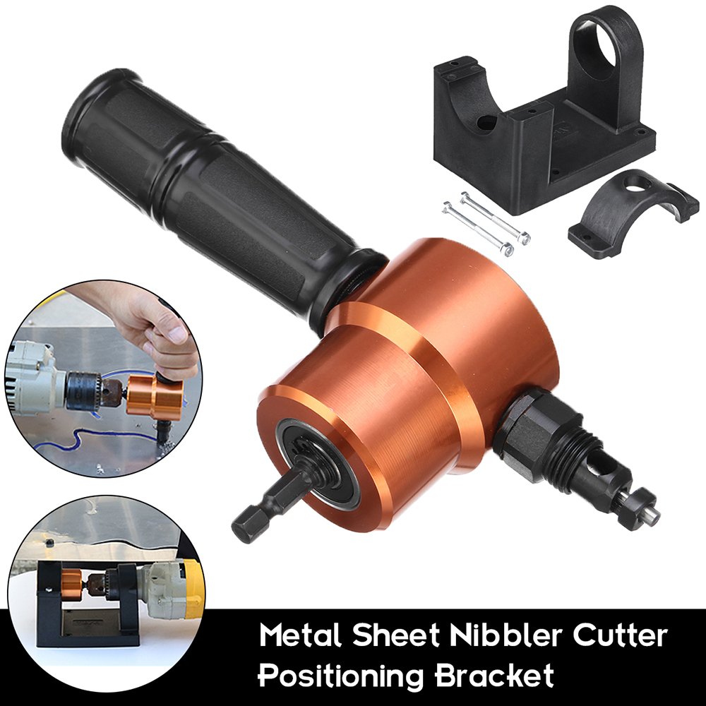 Orange Dual Heads Cutter Metal Sheet Nibbler Cutter
