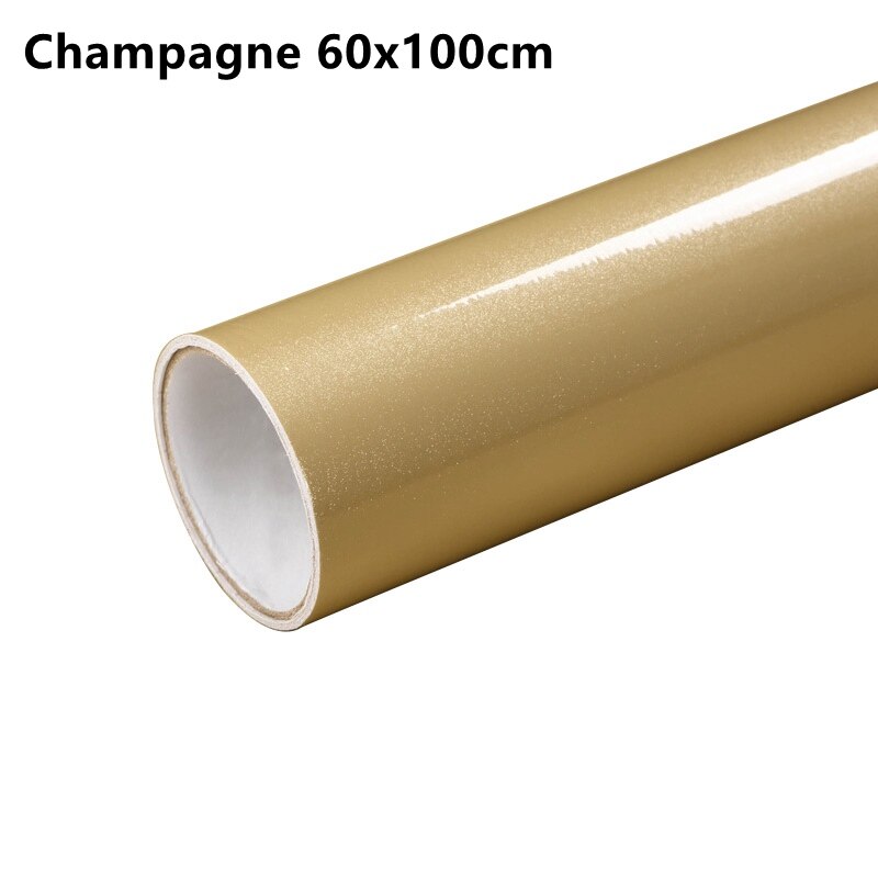 1M/rollen Weiß DIY Dekorative Film PVC Selbst Klebe Tapete Möbel Renovierung Aufkleber Küche Schrank Wasserdichte Tapete: A Champagner