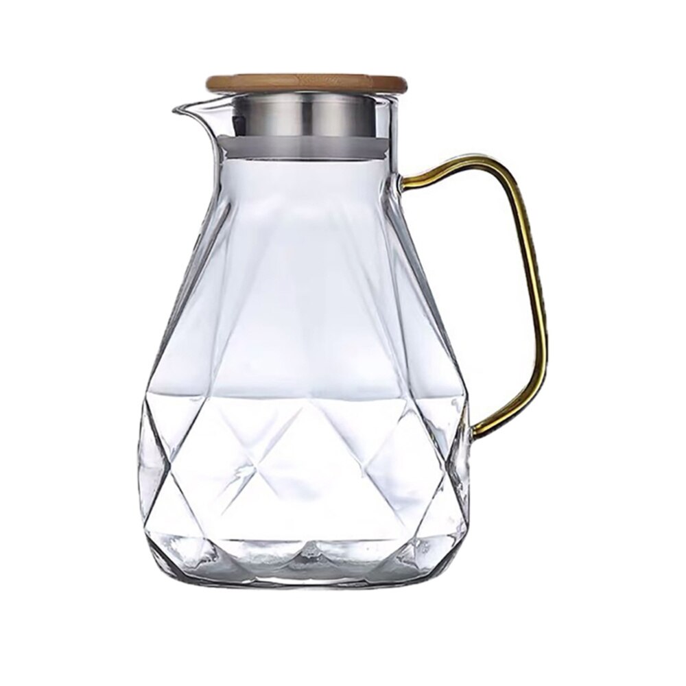 Water Pitcher Beverage Glass Pitcher Heat Resistant Glass Pitcher: Default Title