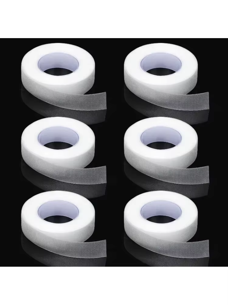 Cinta para pestañas, tela adhesiva transparente, 9m/10 yardas/rollo, cinta adhesiva de tela microporosa transpirable para suministro de extensiones de pestañas: Verde