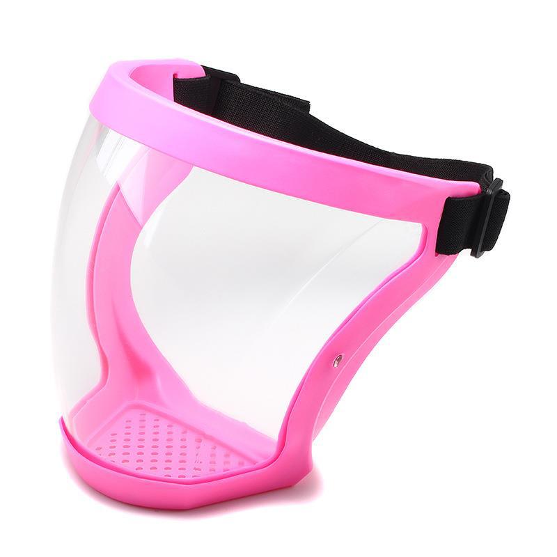 Beschermmasker Transparant Gezichtsbeschermer Gezicht Gezichtsmasker Beschermend Buitenveiligheidsmasker Hoofdbedekking Bescherming Spatwaterdicht: YELLOW