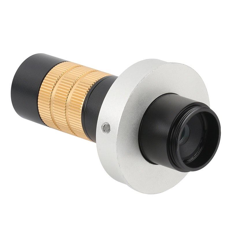 Adjustable 200X Continuous Zoom C-mount Lens C/CS Mount Magnify Glass Lens for CCD Digital Industrial Microscope Video Camera