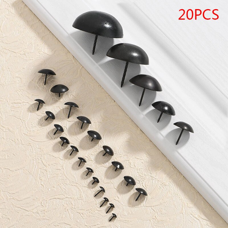 20 stücke/druckbolzen tür nagel Kasten Sofa verdickung Heftzwecke Zucht Hardware- schwarz druckbolzen dekoration Nagel Kunst schmuck