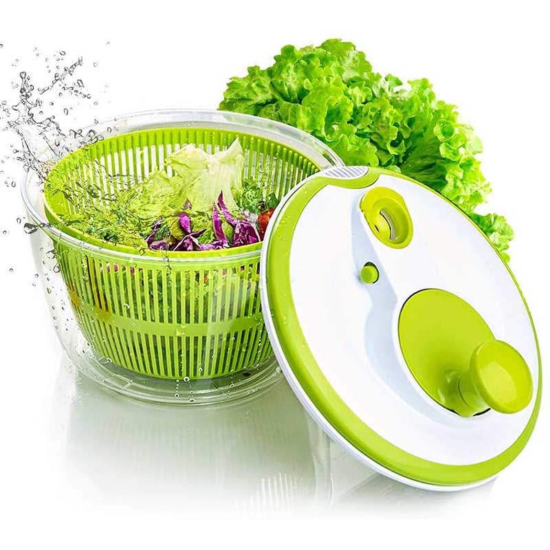 Multifunctionele 5L Salade Spinner Groente Fruit Droog Drain Washer Droger Mand Opslag Salade Maken Salade Gereedschap Keuken Gadgets