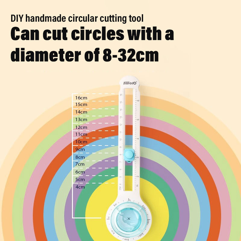 Actualizado 360 ° Cortador circular, cortador de papel circular, artefacto de corte de papel, mini manual, herramienta de corte de papel