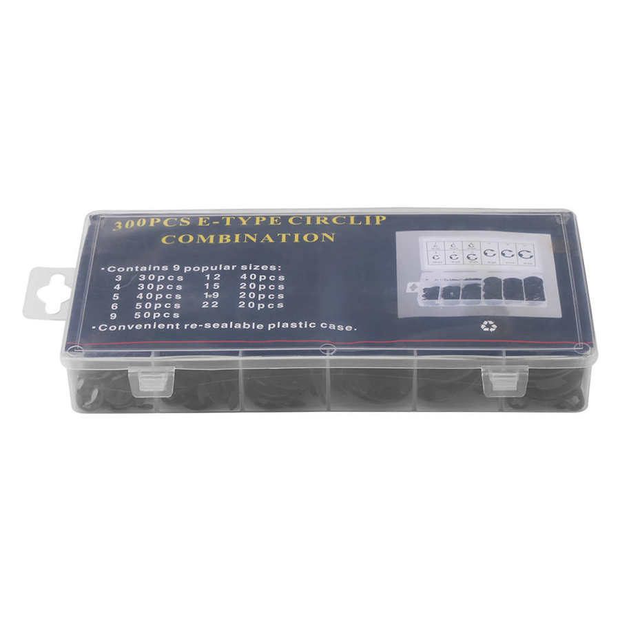 Metal E-type Retaining Circlips Pin Set Kit For Axles Rotating Shaft Secure The