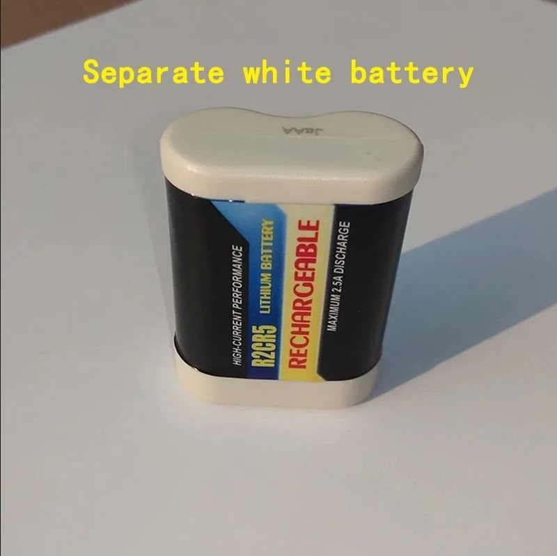 1PCS/LOT 2CR5 rechargeable charger for film cameras, 6V+film camera charger set with separate charger or battery: Beige