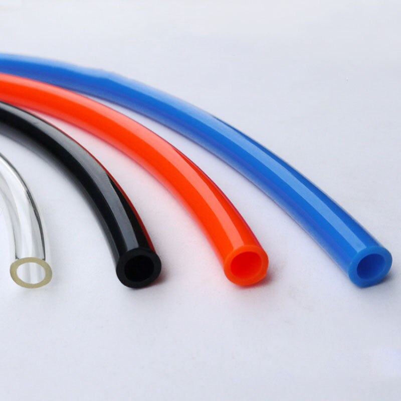 Pneumatic Pipe 14 * 10MM Air Tube Compressor Hose PU Tubing - 2/3 Meters: Blue / 2Meters