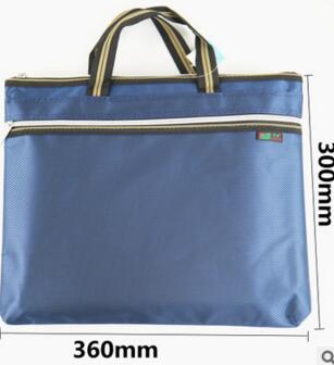 Cs -8216 oxford tyg bärbar  a4 papperspåse non-woven dubbla lager dragkedja bollpåse