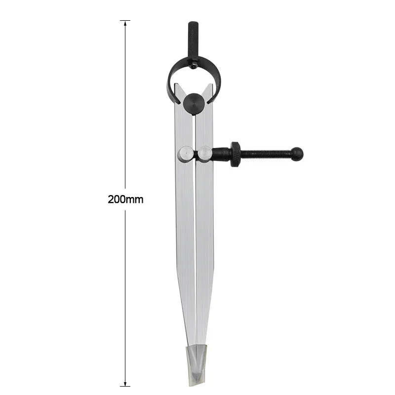 Practical Leathercraft Line Marking Gauge Adjustable Compasses Gauges Wing Divider Rotating Scratch Gauge Handcraft Leather Tool: light yellow