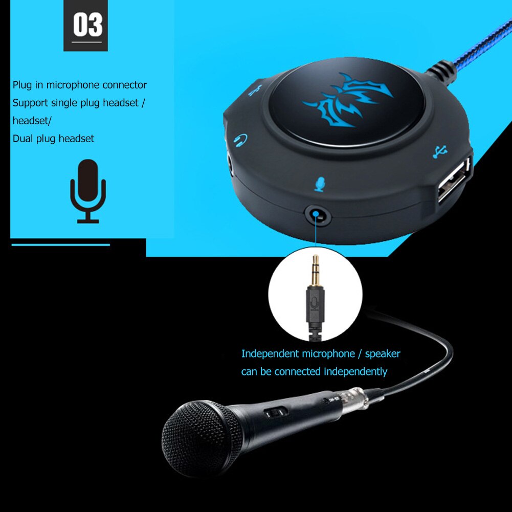 S2 USB Sound Card HUB Stereo Headphones Mic Adapter External Audio Converter Splitter External Audio Converter