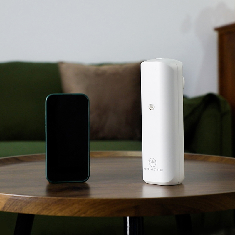 Nome STE-Difusor pequeno do óleo aromático com controle de Bluetooth, estilo do soquete, dispositivo do ambientador para a casa e o toalete