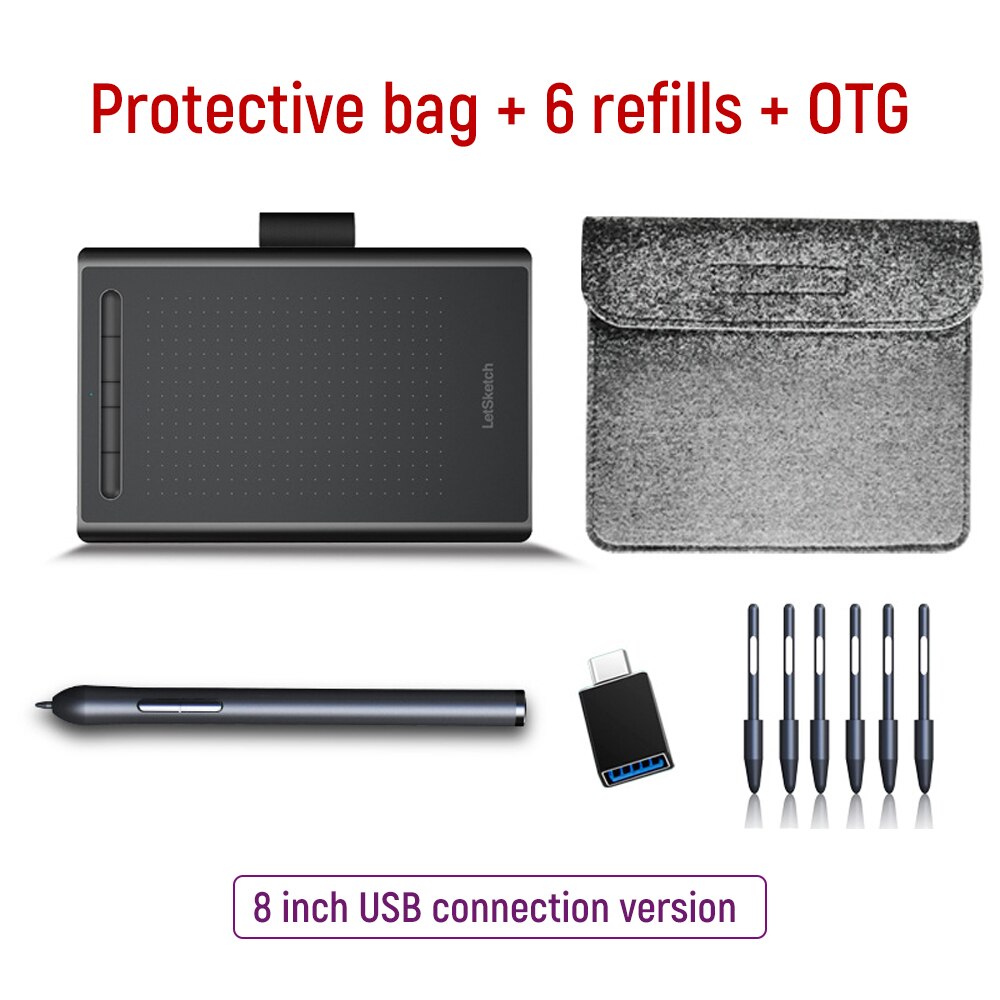8 inch Graphics Tablet For Drawing Game 8192 Press... – Grandado