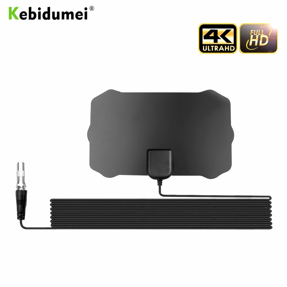 Kebidumei Digitale Indoor Antenne Tv Hdtv 200 Mijl Bereik Hd Digitale 1080P Tv Antenne Signaal Ontvanger Versterker