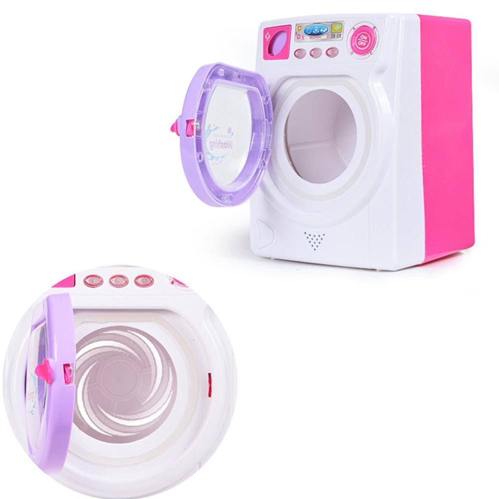 Electric Washing Machine Toys For Girls Play House Game Toy Simulation Washing Machine Girls Housekeeping Products Sound Toys