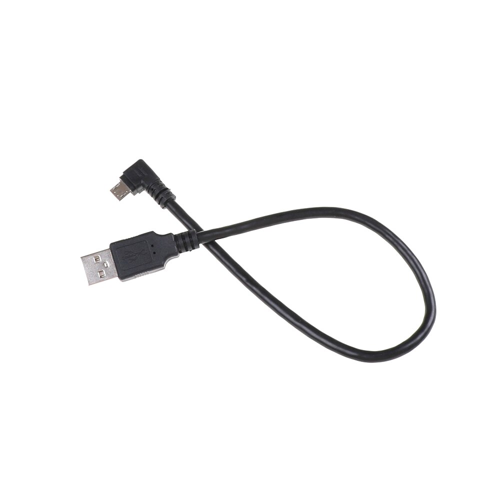 Left Angled 90 Degree Micro USB Male To USB Data Charge Connector Cable 25cm For Tablet Phone Charging Cable