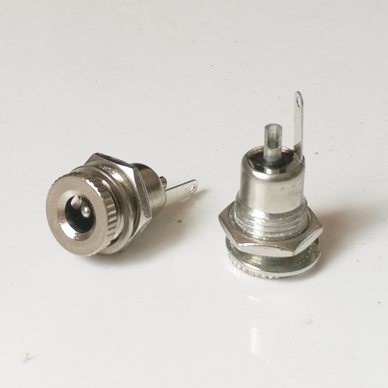 5.5Mm X 2.1Mm 5.5Mm X 2.5Mm Dc Power Jack Socket Female Panel Mount Connector
