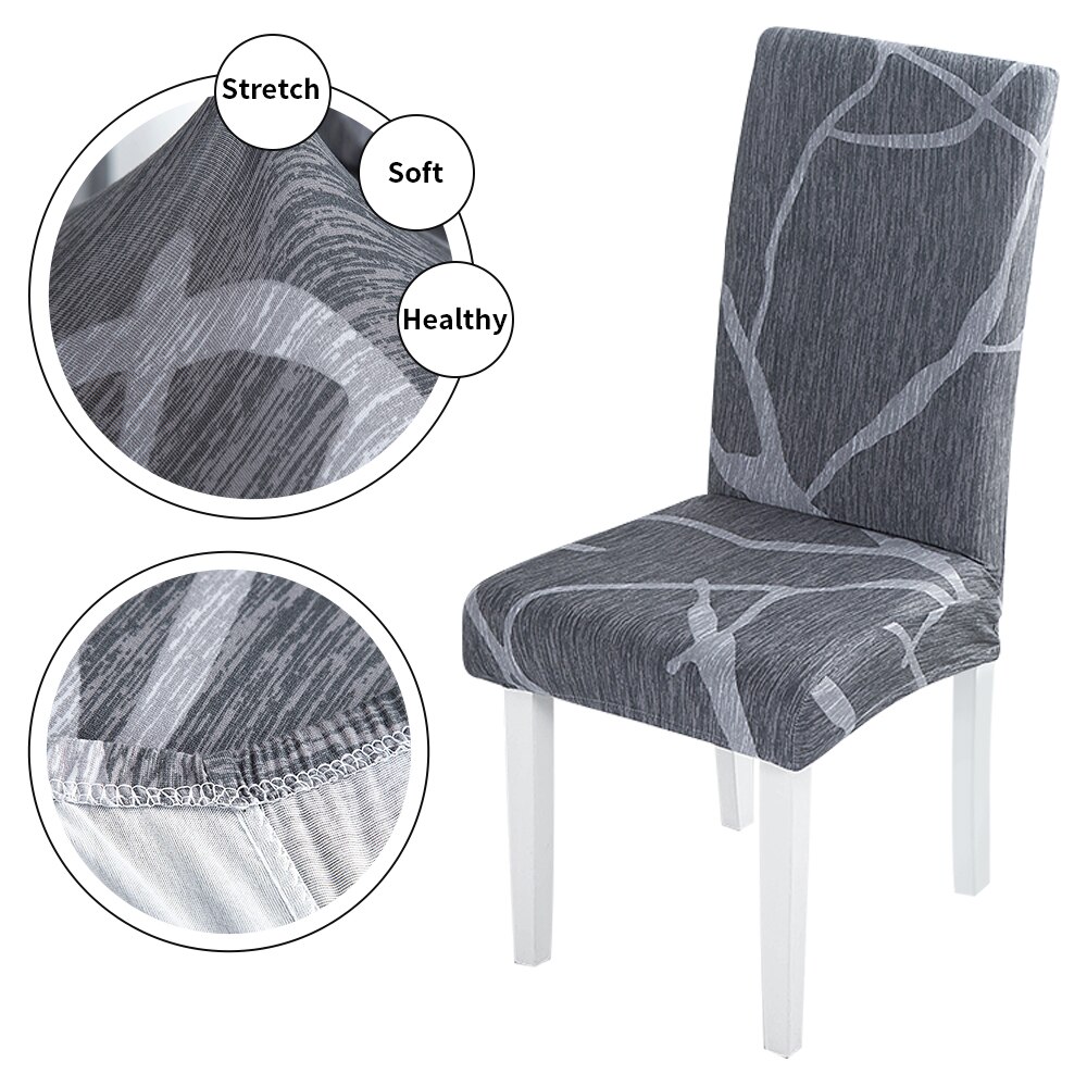 Geometrische Spandex Stuhl Abdeckung strecken Elastische Hussen Stuhl Sitzbezüge Für Esszimmer Küche Hochzeit Bankett Hotel: Stil 10