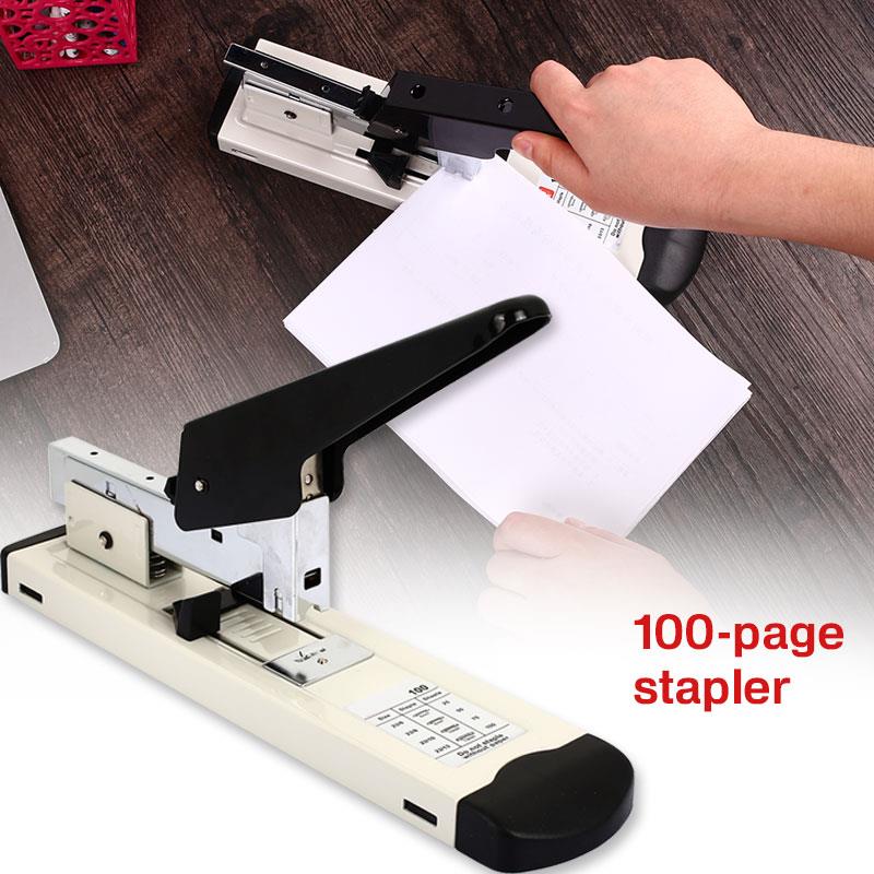 Stapler Handheld 200 Staples Stationery Supplies Book Sewer Office Students Binding Machine