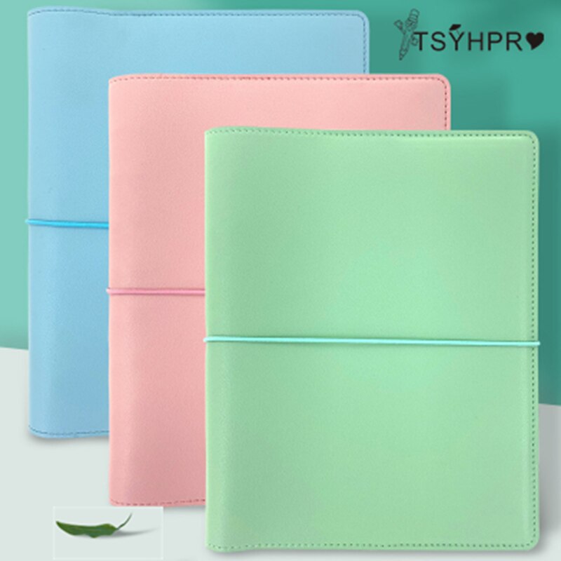 A5 Cute PVC Soft Leather Notebook Cover Office Personal Binde Leather Case Handbook Cover