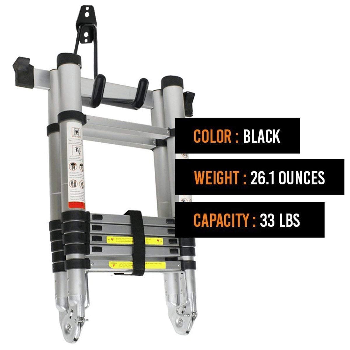 Heavy Duty Garage Storage Utility Hooks for Ladders & Tools, Wall Mount Garage Hanger & Organizer - Tool Holder U Hook with An