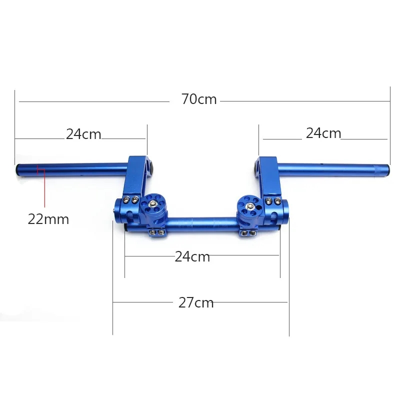 Motorrad 7/8 "22mm CNC Lenker abnehmbar verstellbar Lenkstange System 125ccm Grube Fahrrad Schmutz Fahrrad Moto-Cross Rolle
