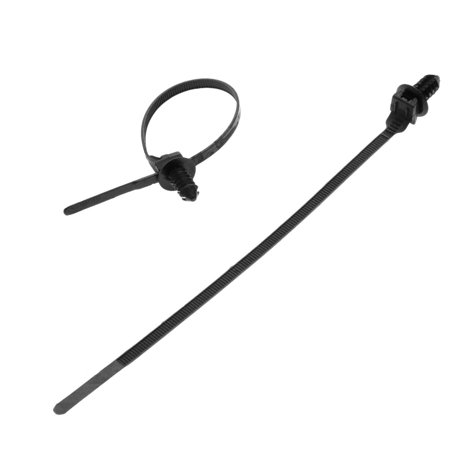 Yetaha 30 stk nylon svart bil kabel stropp trykk montere metalltråd slips holder klips klemme bil kabel festebånd