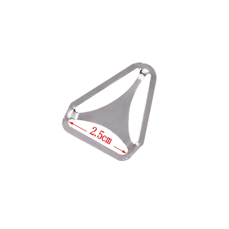 Clip de jarretelles Triangle, 10 pièces, fournitures de quincaillerie, DIY: 25mm