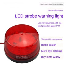 Mini Red Strobe Siren Indoor Outdoor Wired Alarm Siren with Strobe flash light 12V DC 24V 220V For Alarm System