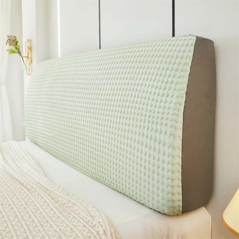 Nordic Effen Kleur Nachtkastje Cover Elastisch Universele Maat Zacht Hoofdeinde Cover Thuis Kamer Bescherming Bed Hoofd Covers Wasbaar Hotel: 2.0 / Paars