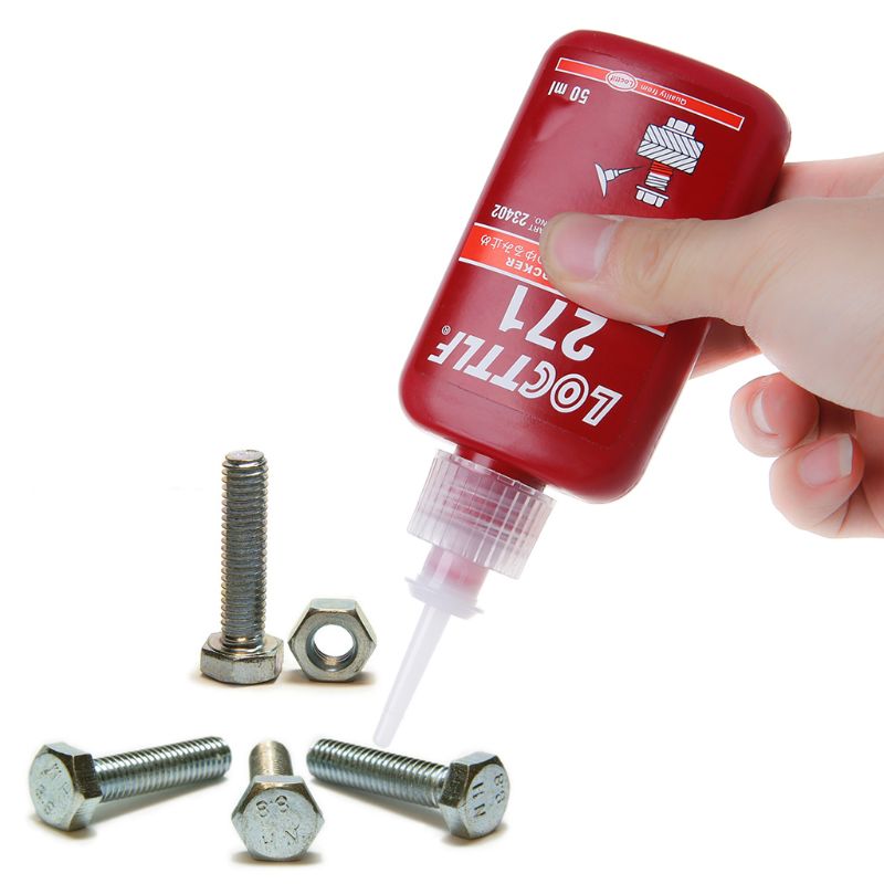 271 Thread Locker Adhesive Sealant Glue Locktite Prevent Oxidation Screw Use 50ML