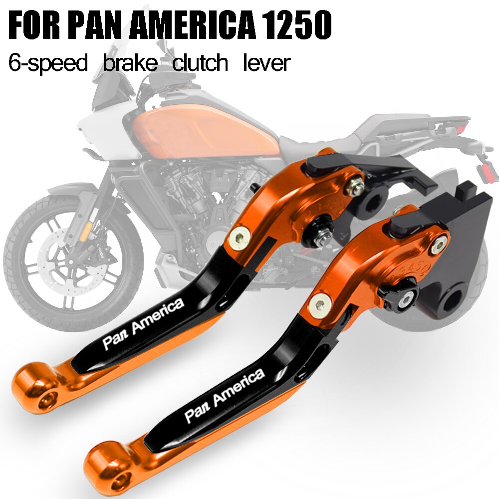 Motorfiets Onderdelen Cnc 6-Speed Verstelbare Intrekbare Opvouwbare Rem Koppelingshendel Voor Harley Pan Amerika 1250 Pan Amerika 1250S 20