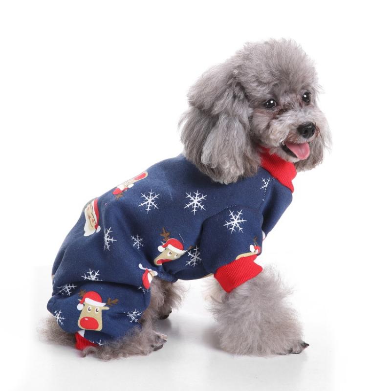 Winter Honden Jumpsuit Jas met Rits Warm Huisdier Jas Overalls for