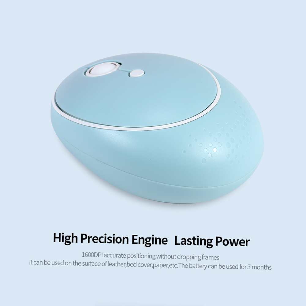 Mofii CANDY Keyboard Mouse Combo Wireless 2.4G Mixed Color 84 Key Mini Keyboard Mouse Set with Circular Punk Key Caps