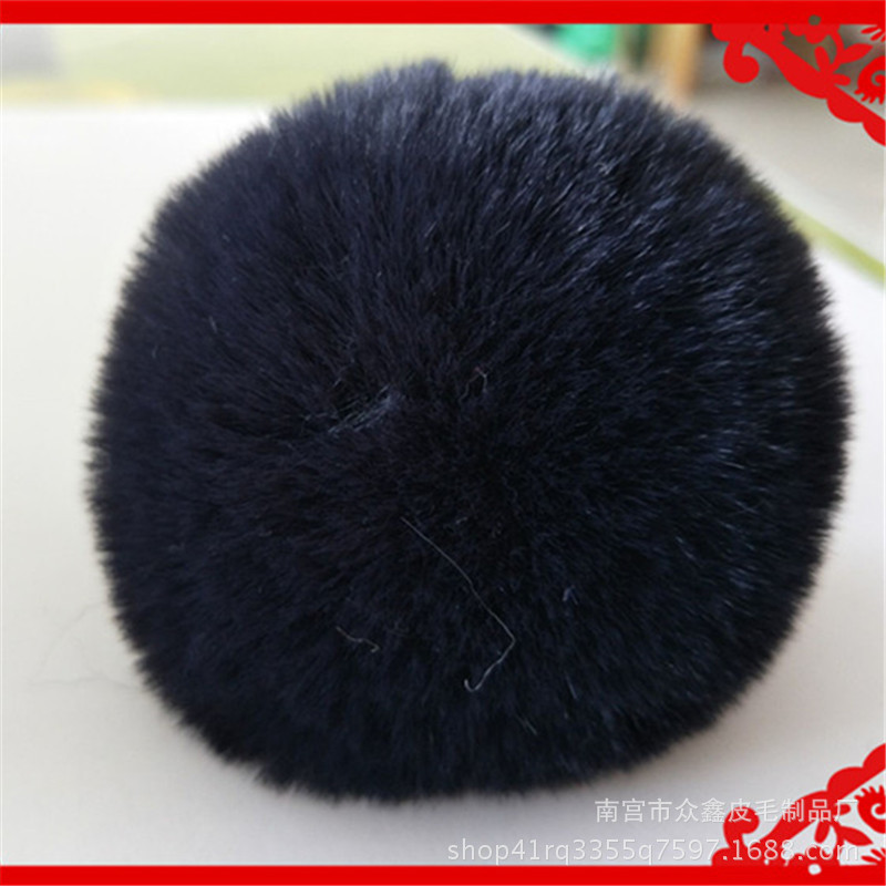 5 Stks/partij 8Cm Pluizige Faux Konijnenbont Bal Pompom Pluche Vrouwen Tas Auto Sieraden Voor Kleding Naaien Stof Accessoires faux Fur: 17